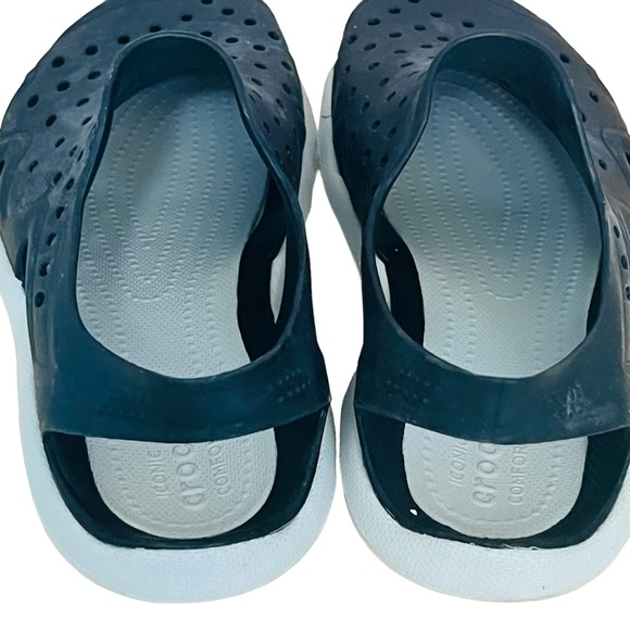 Crocs Swiftwater Wave Clogs Shoes Men's 8 Black - Picture 6 of 8